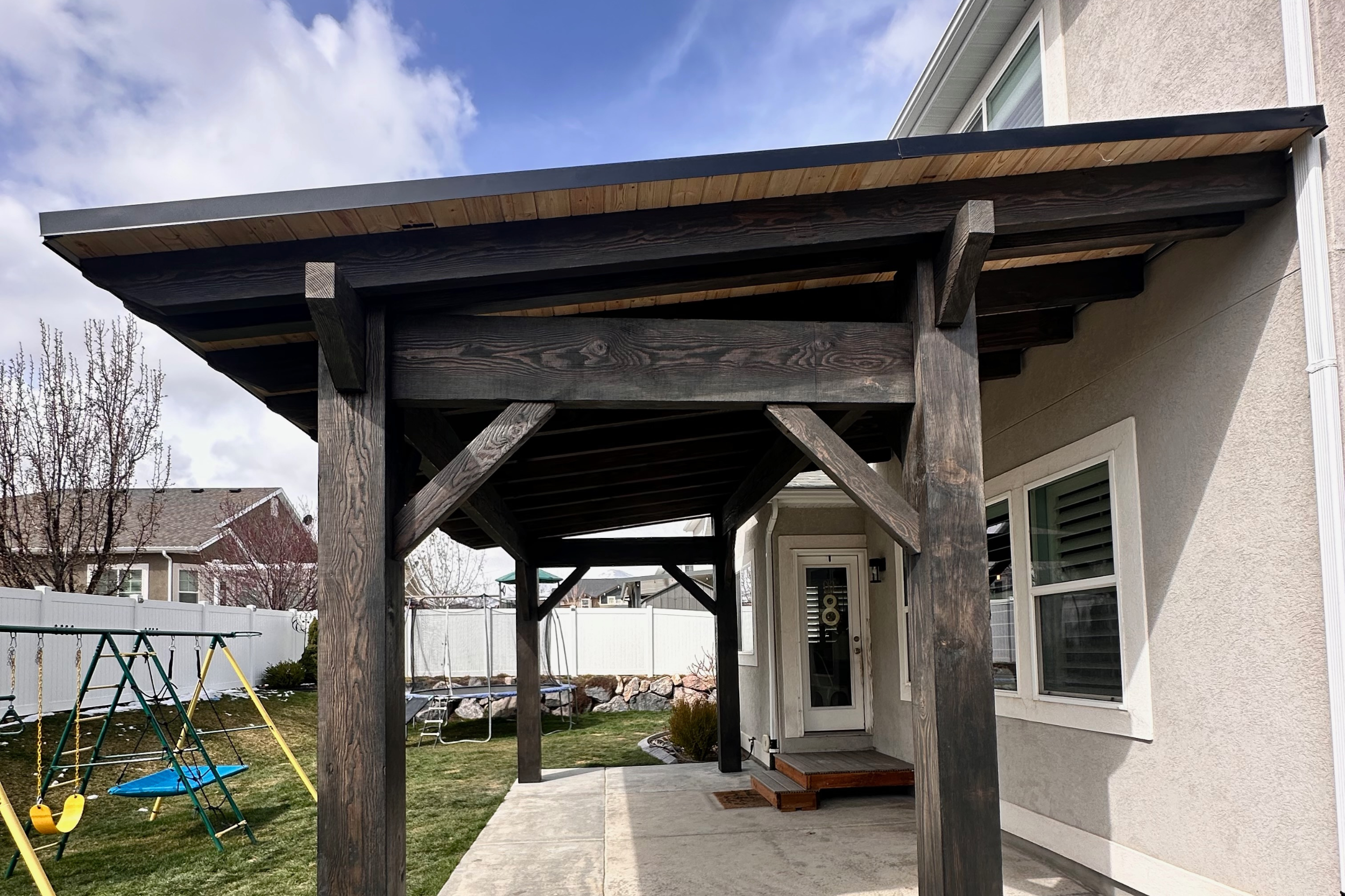 Attached Single Slope Pavilion