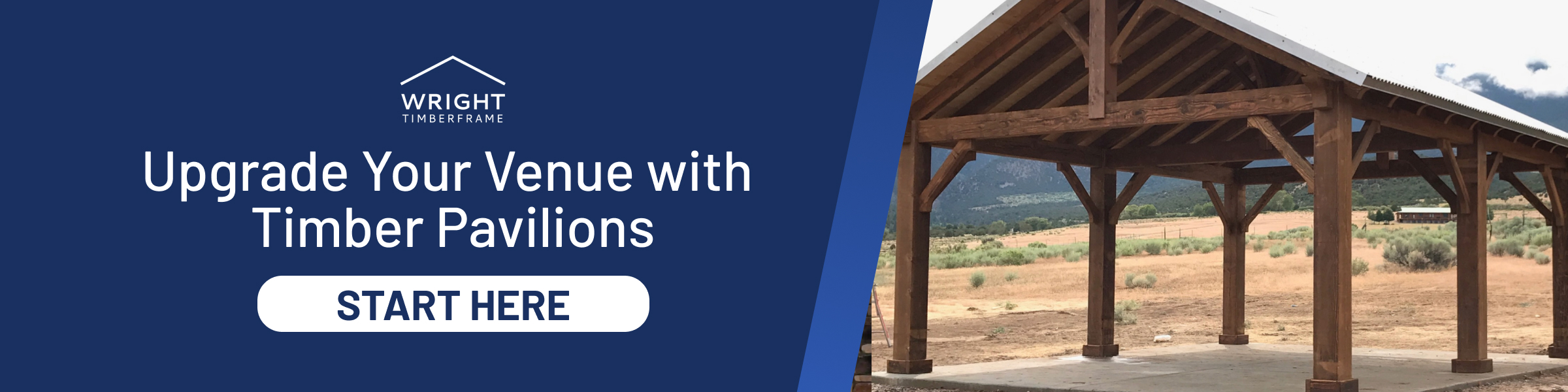 Upgrade Your Venue with Timber Pavilions Large outdoor timber frame pavilion with wooden beams, ideal for enhancing venues with rustic charm and functional covered space
