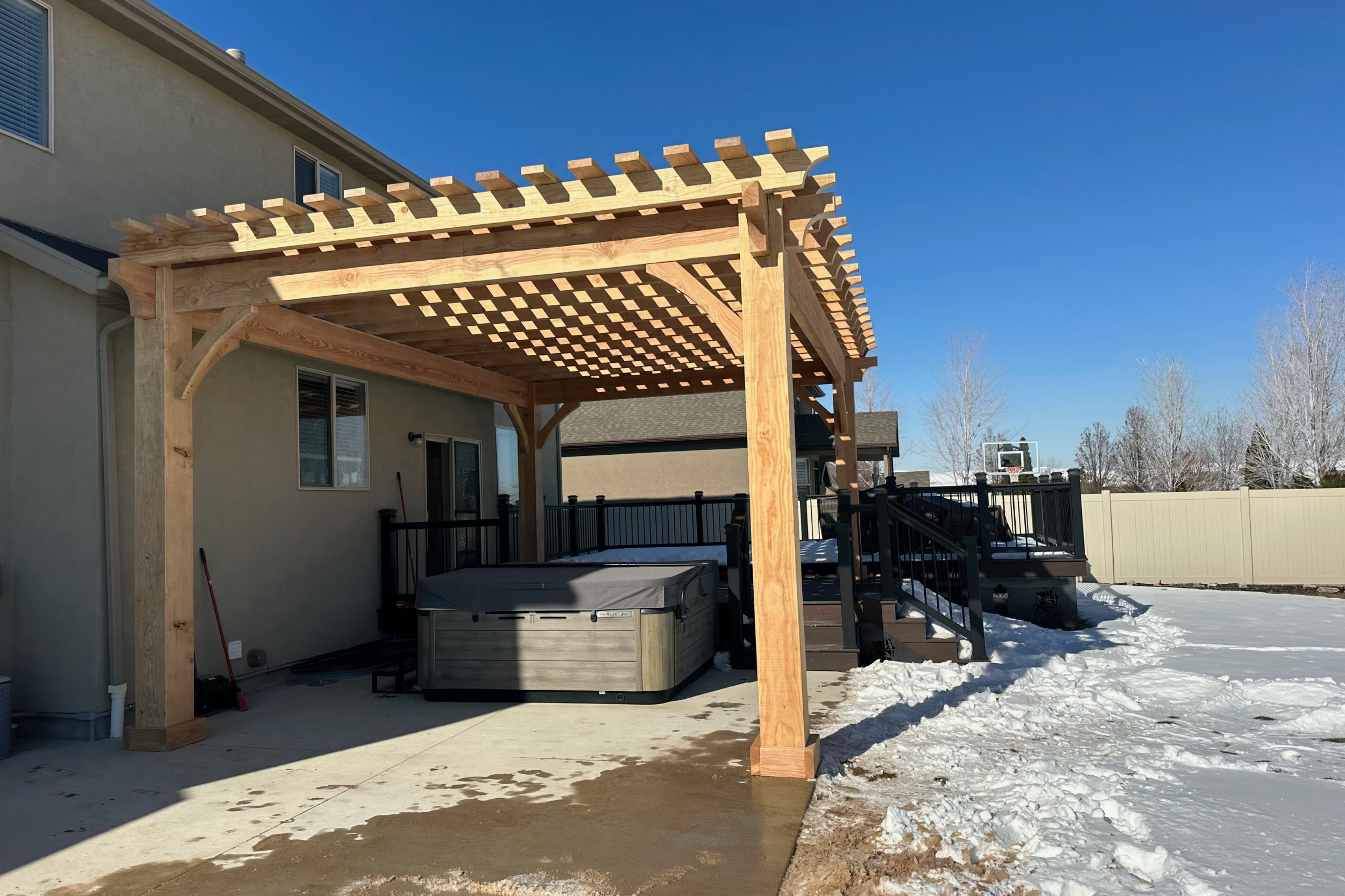 Wright Timberframe Cedar Pergola