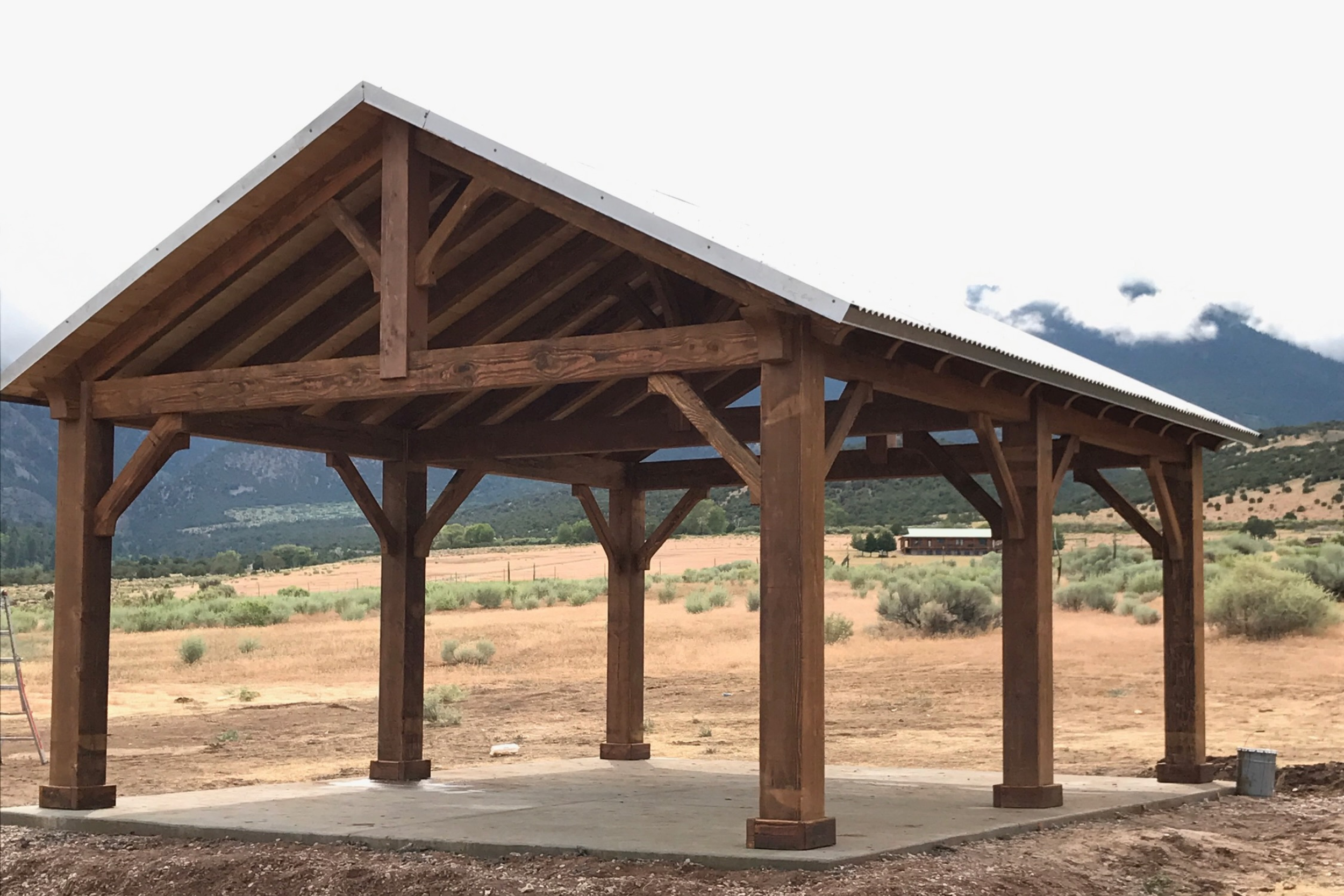 Wright Timberframe Pavilion in Western Cedar