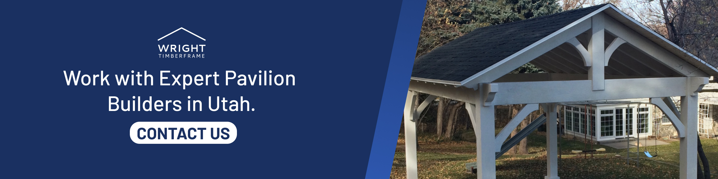 Work With Expert Pavilion Builders in Utah Pergola lounge with fire pit, kitchen, and seating under string lights; get a quote for your Custom outdoor space