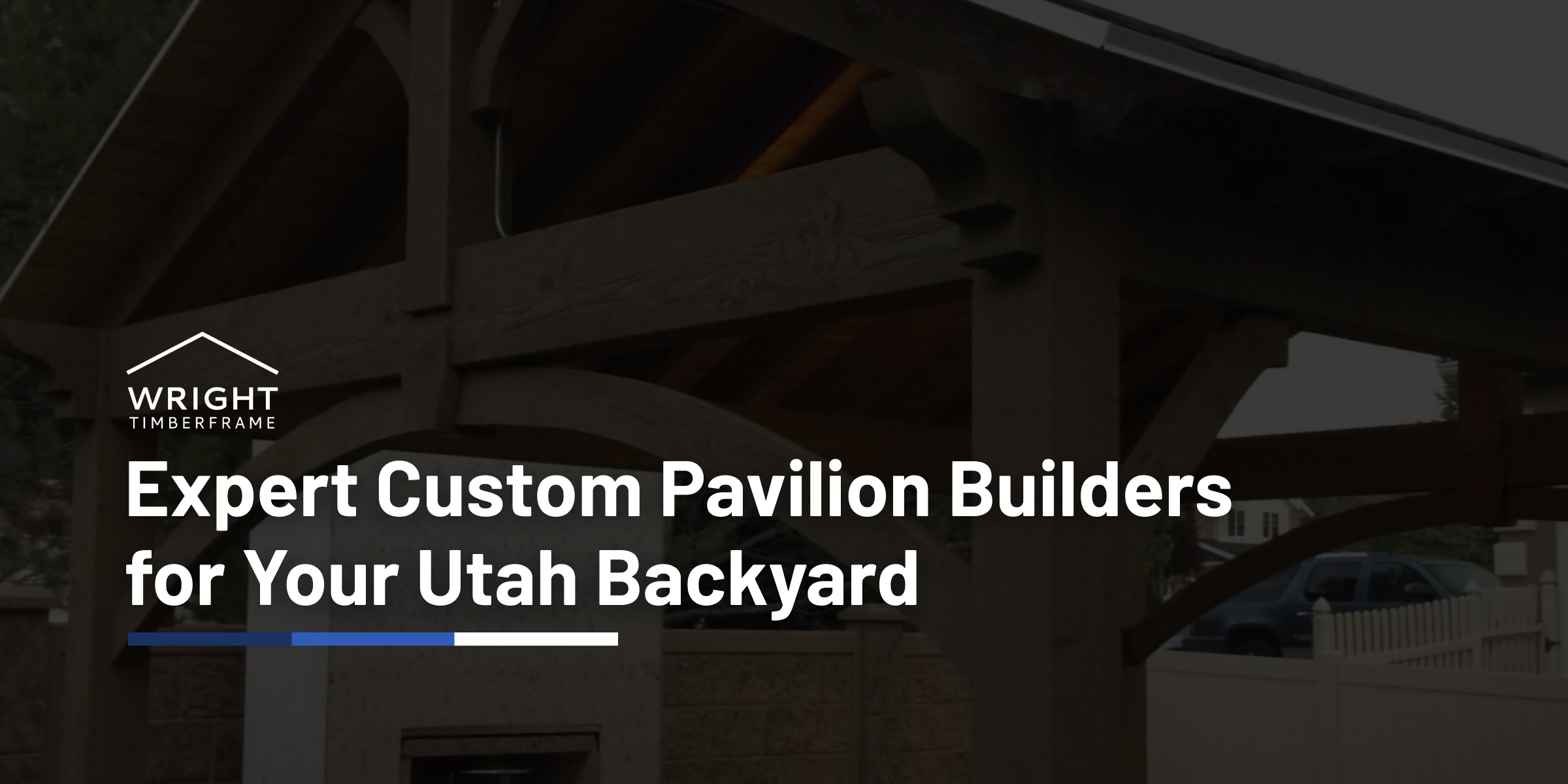 Featured image showcasing custom pavilion builders designing a timber-frame backyard pavilion in Utah, highlighting craftsmanship, structure, and outdoor living expertise.
