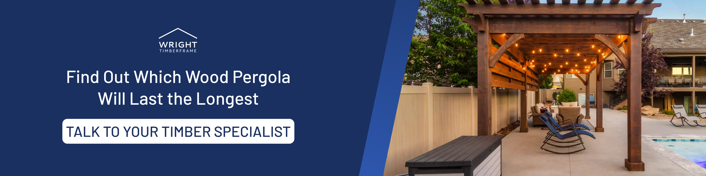 How long do wood pergolas last? Heavy timber pergola beside a pool highlighting durable construction and lasting outdoor beauty.